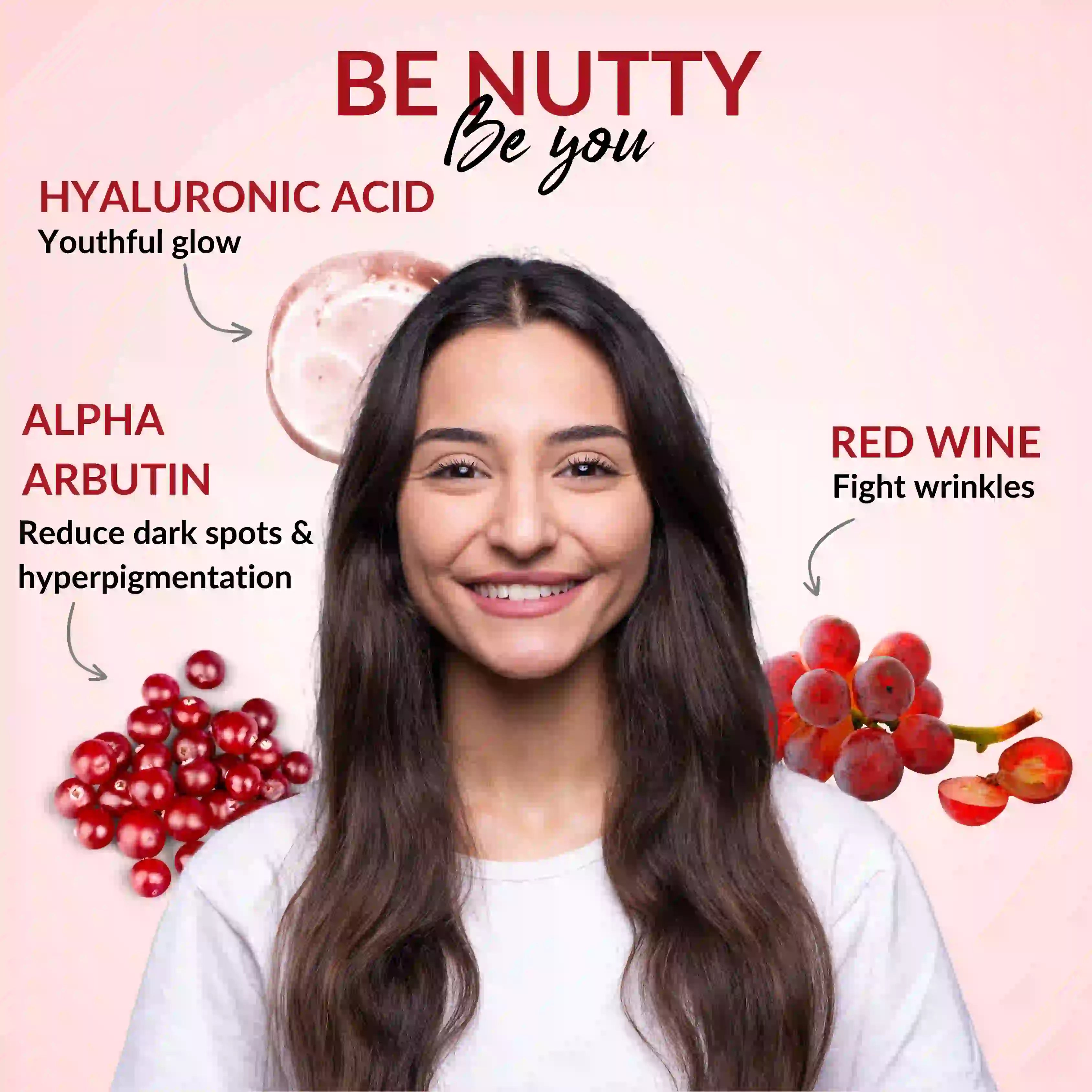 Red Wine Moisturizer | Alpha Arbutin & Hyaluronic acid | 50 g